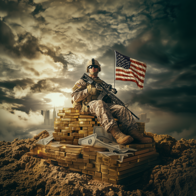 Marine Soldier with Wealth