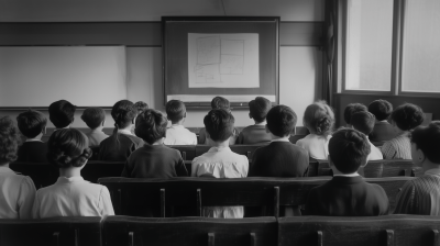 Vintage Classroom Scene