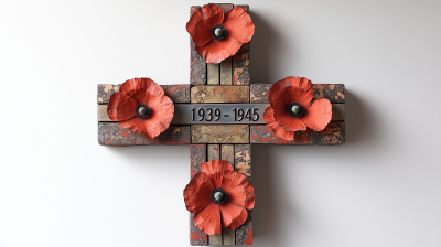 Christian Cross with Year