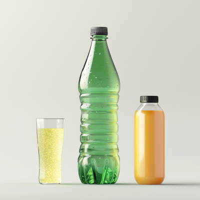 3D Renders of Plastic Bottles