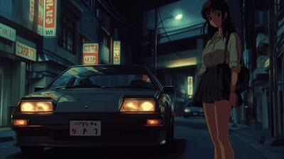 Midnight Drive in Tokyo
