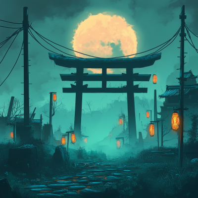 Mysterious Moonlit Shrine