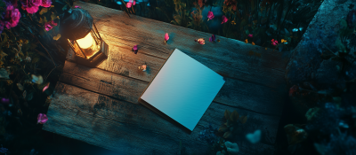 Forest Night Scene on Table