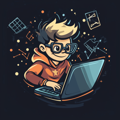 Nerd Superhero Logo