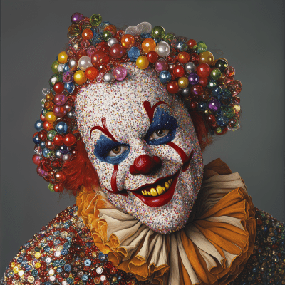 Bedazzled Clown Portrait