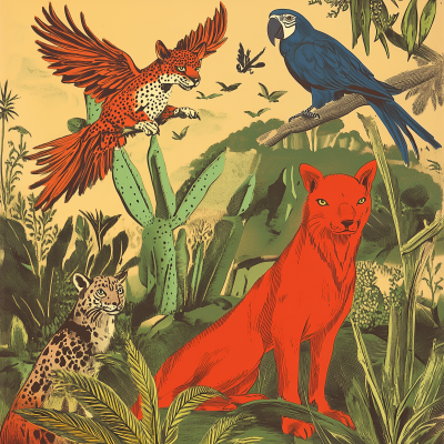 Vintage Brazilian Wildlife