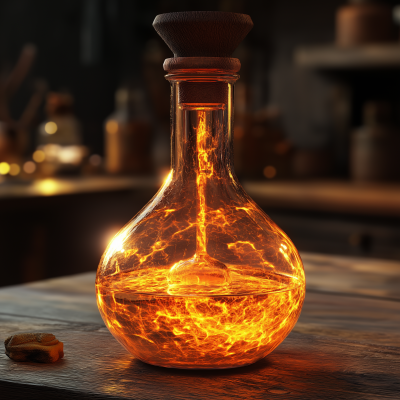 Glowing Alchemical Flask