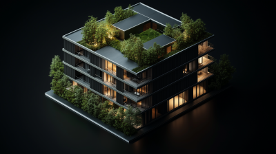 Isometric Apartment Building Design