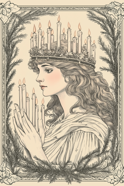 Saint Lucy Illustration