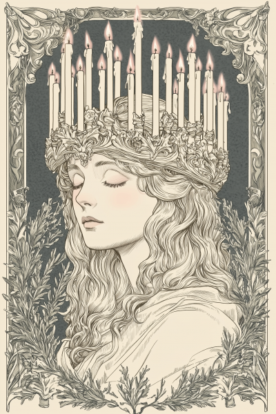 Saint Lucy Illustration