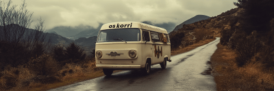 Old Van on Basque Road