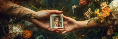 Hands Holding a Photograph