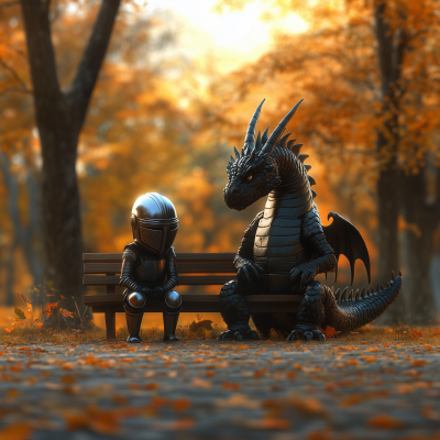 The Sad Dragon and the Knight