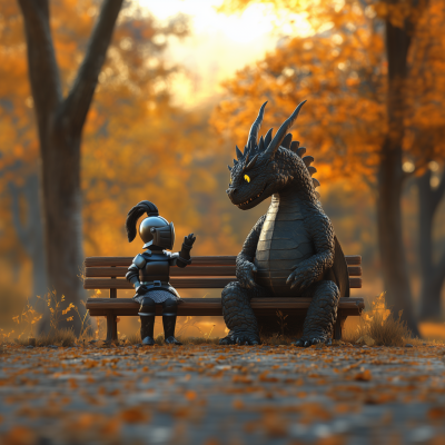 The Sad Dragon and the Knight
