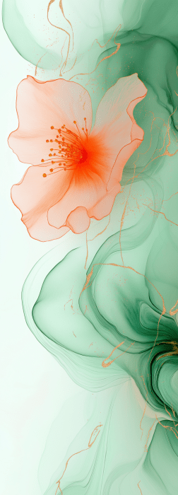 Abstract Marbled Ink