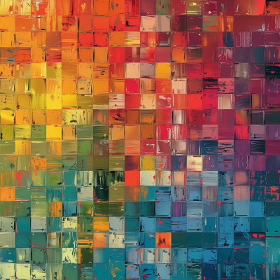 Colorful Pixel Art Texture