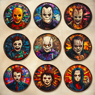 Horror Movie Characters Sticker