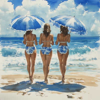 Beach Life in Retro Style