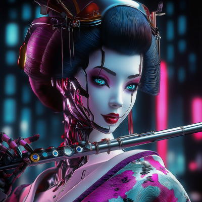 Cyberpunk Geisha