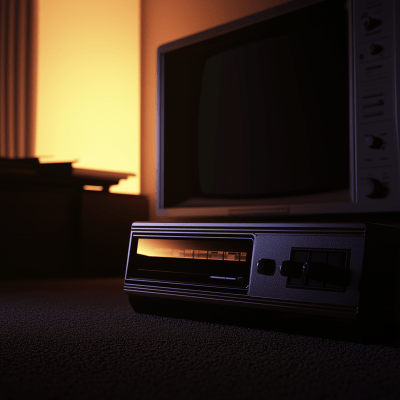 Old TV and VCR Player