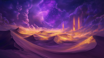 Dreamlike Desert Landscape