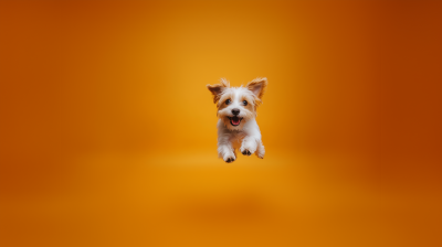 Happy Jack Russell Jumping