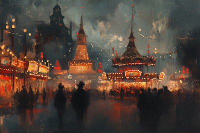 Victorian Fairground Evening