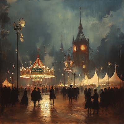 Victorian Fairground Evening