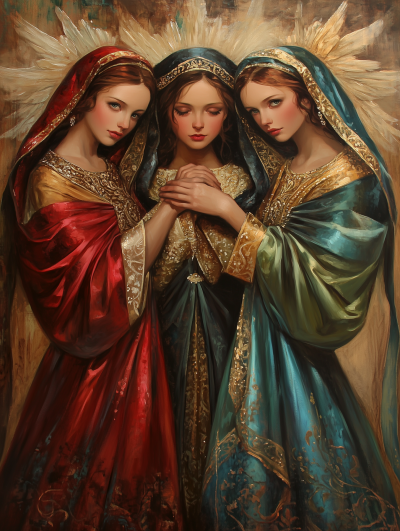 Trio of Christmas Angels