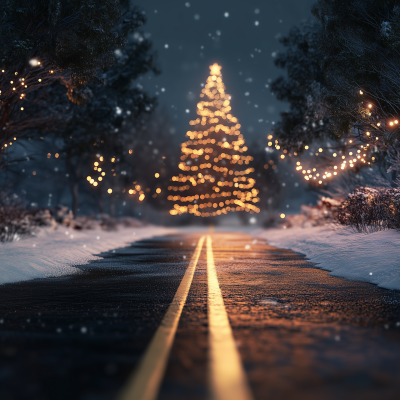 Festive Luxury Christmas Road