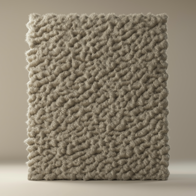 Fuzzy Knit Fabric Wall