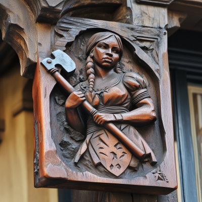 Wooden Carved Tavern Sign