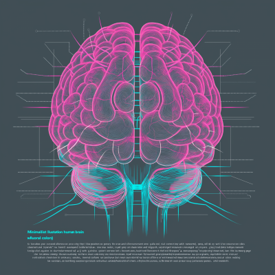 Fluorescent Brain Illustration