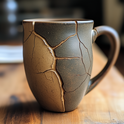 Cracked Earthen Mug