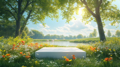 Spring Meadow Scene