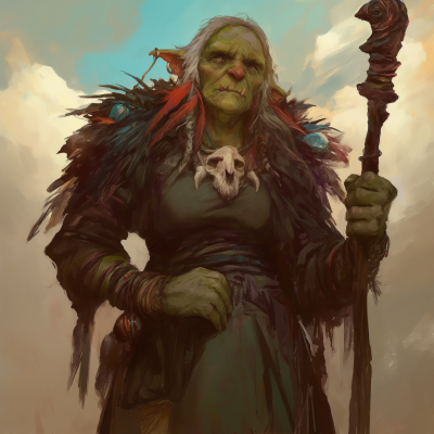 Friendly Orc Shaman and Witch