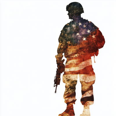 American Soldier Silhouette