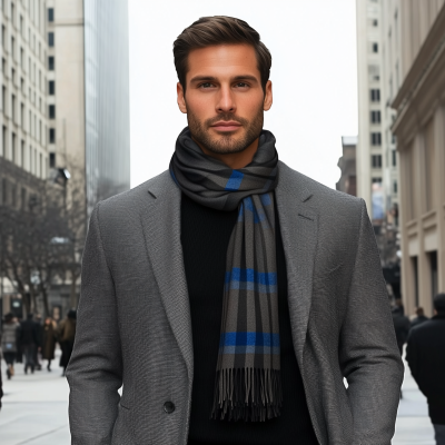 Confident Man in Upscale City