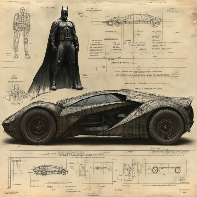 Batmobile Design Blueprints