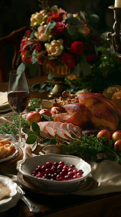 Thanksgiving Dinner Spread