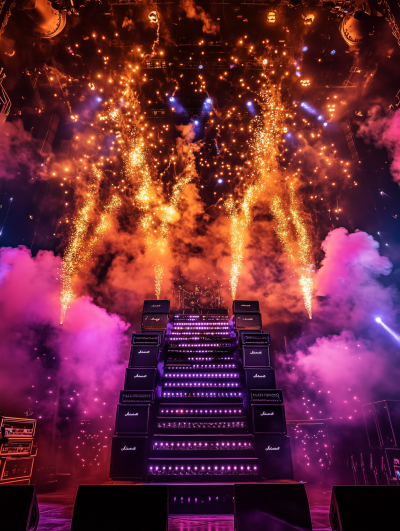 KISS Band Stage Detail