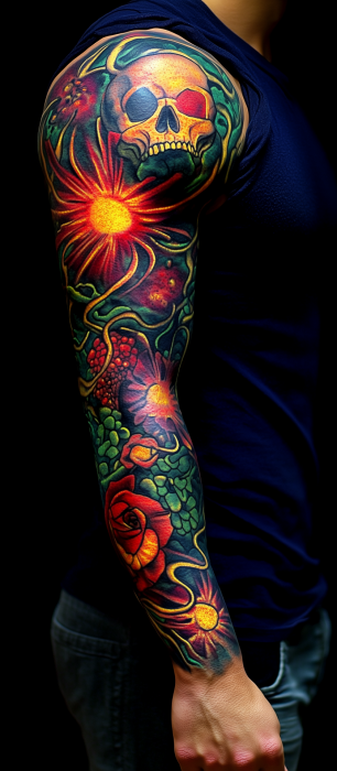 Full Arm Tattoo Design