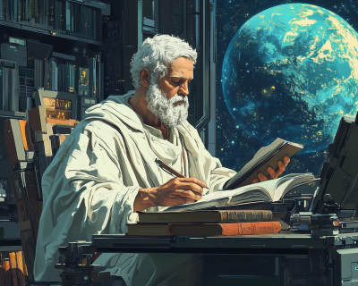 Socrates in Study