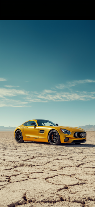 Yellow Mercedes