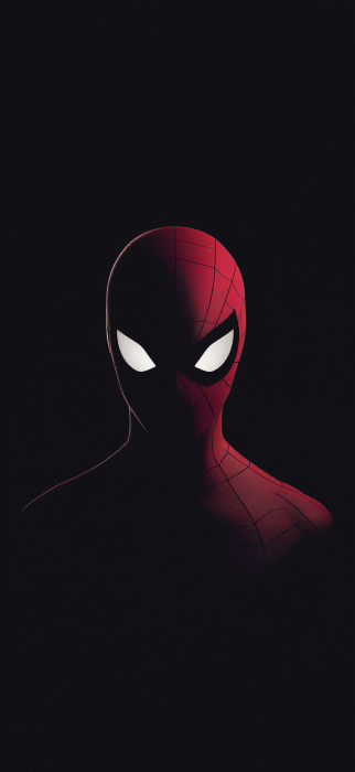 Minimalistic Spiderman Portrait