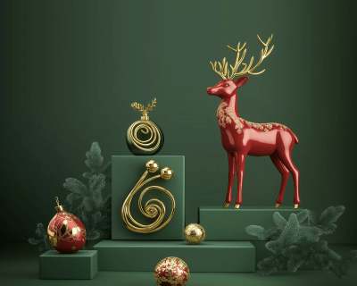 Luxurious Christmas Deer