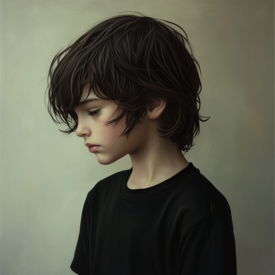 Young Boy Illustration