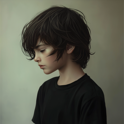 Young Boy Illustration