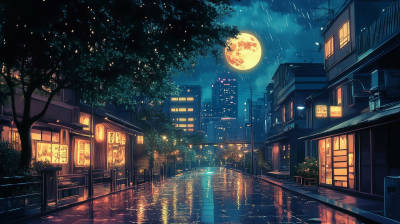 Nighttime Cityscape