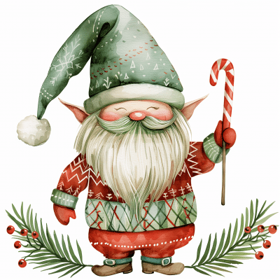 Christmas Gnome Clipart